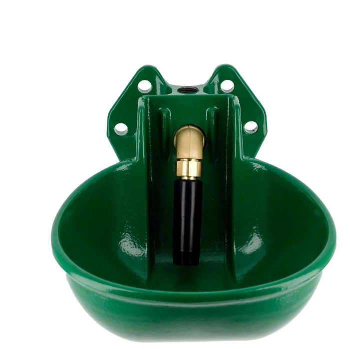 Poidło miskowe żeliwne dla bydła i koni z zaworem rurowym 2 L