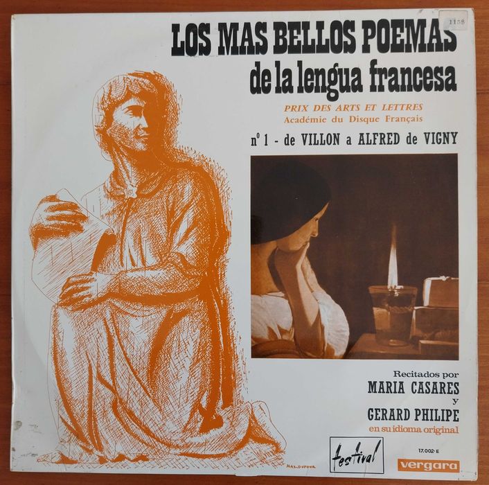 vinil: “Los mas bellos poemas de la lengua francesa, nº 1”