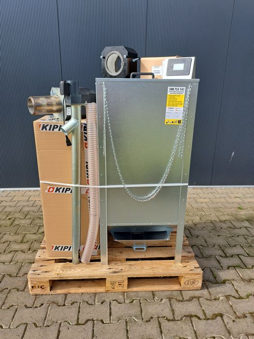 Układ zestaw do przeróbki kotła pieca na pellet Kipi 20 kW palnik