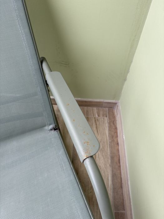 Cadeirão baloiço metal verde kaki Lyco Naterial