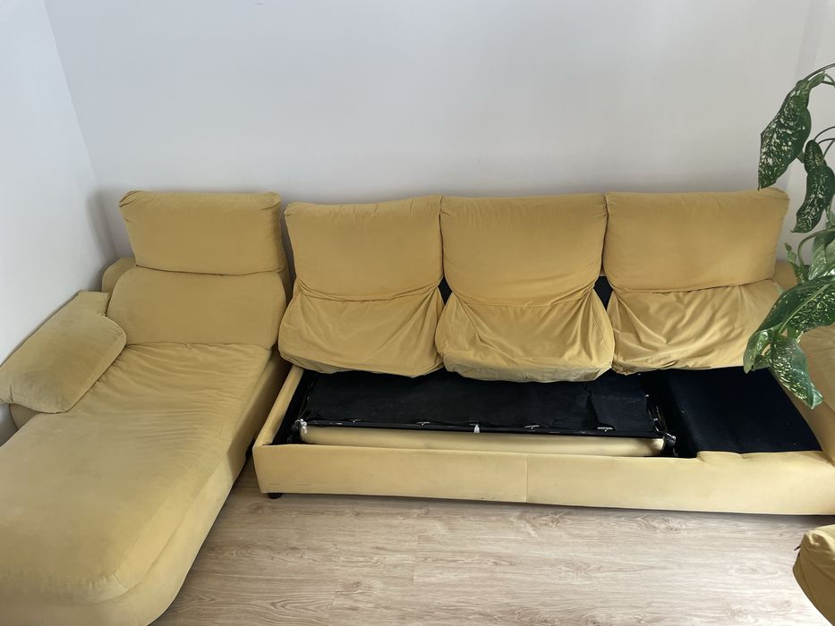 OFERTA ÚNICA Sofa-cama grande 4 lugares com chaise long