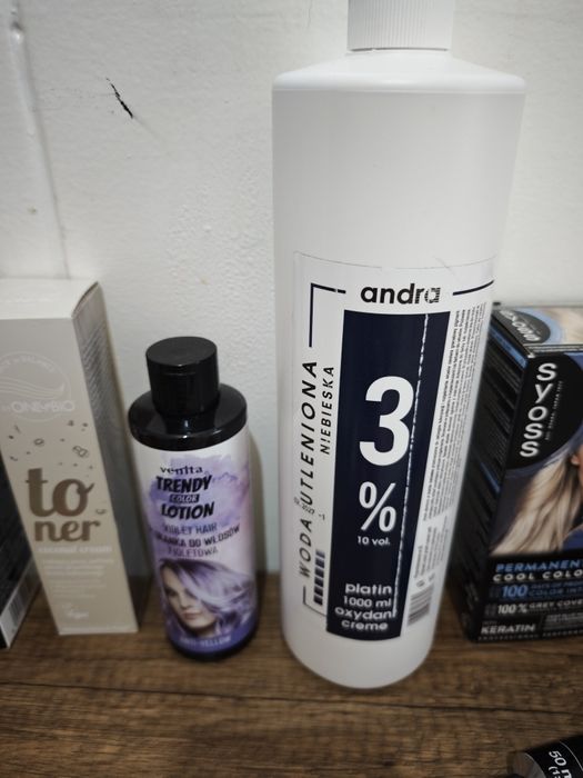 Zestaw BLOND farby syoss toner onlyBio