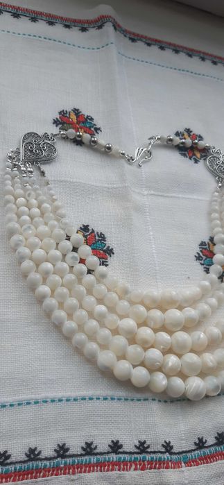 Намисто п′ятирядне з перламутру. Баламути