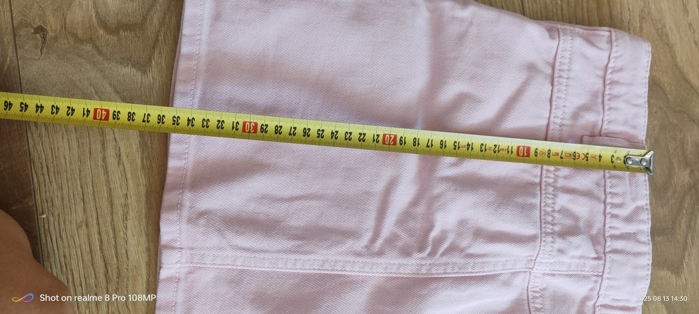 Spódniczka jeansowa Reserved różowa jak nowa 140