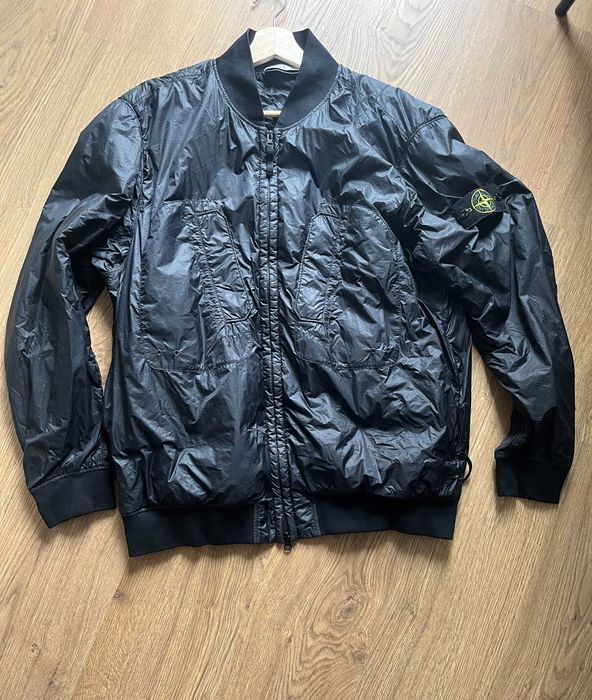 Stone Island Garment Dyed Micro Yarn Bomber Jacket with PrimaLoft®-TC (SS23)