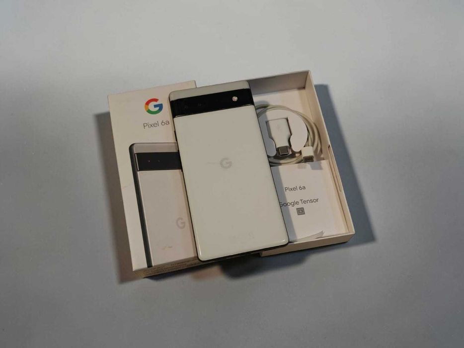 Google Pixel 6a 128GB 5G Android 17 Kolor Biały - Komplet GA03714-GB
