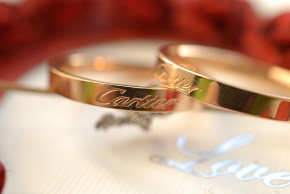 Парные свадебные кольца Cartier