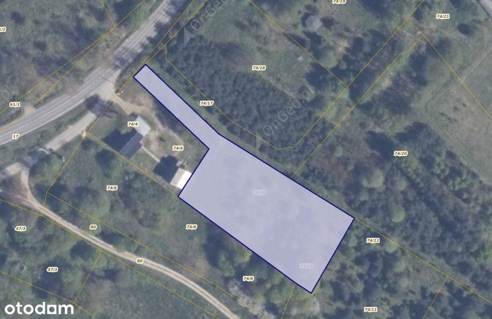 Działka 74/10 w Miłowie