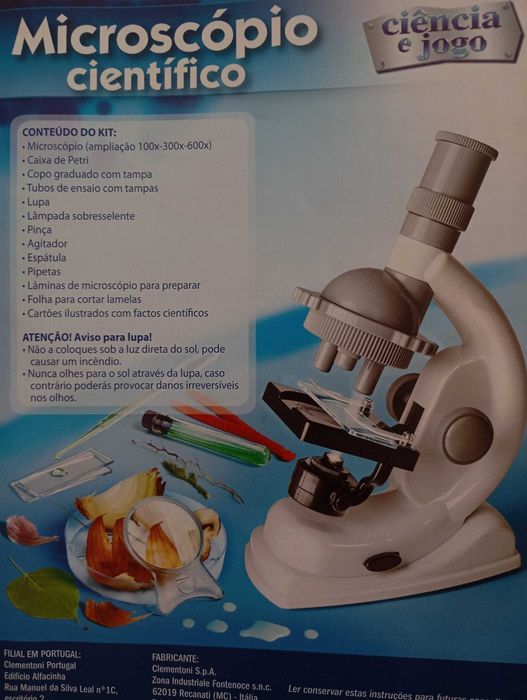 Microscópio Científico  Clementoni Ciência e Jogo
