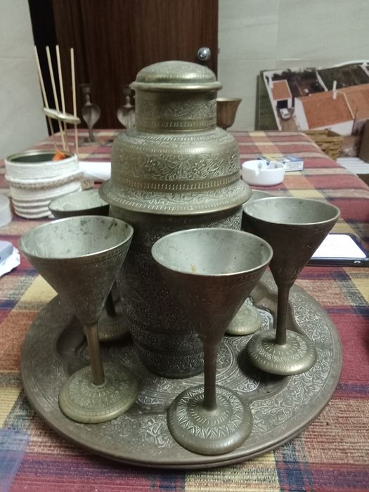 Coqueleteira em bronze vintage