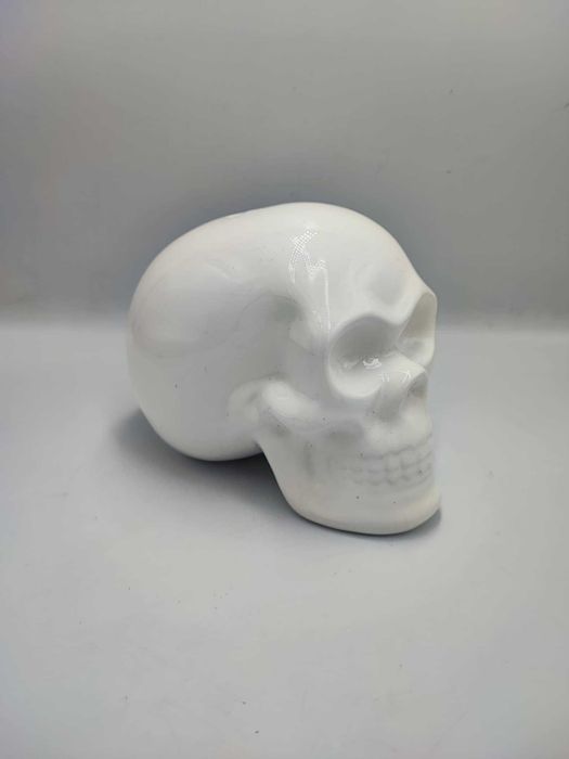 Porcelanowa skarbonka,czaszka vintage