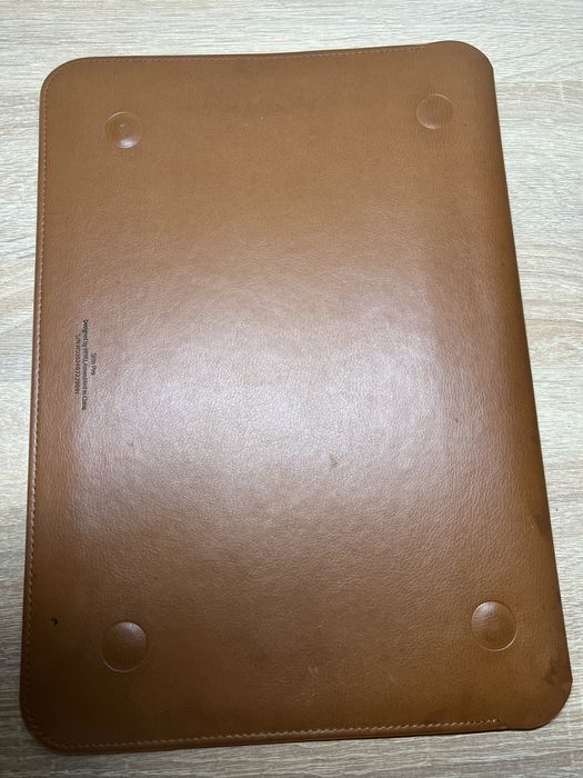 Чохол папка для MacBook 13 Air / Pro коричневий (екошкіра на магніті WIWU Skin Pro)