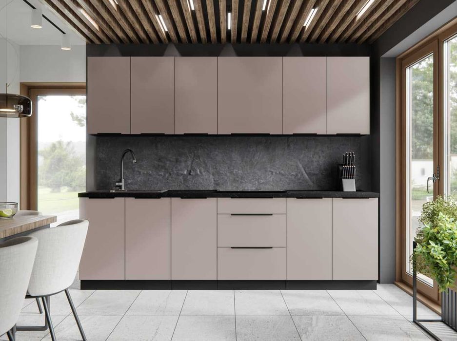 Zestaw "B" mebli kuchennych Arona Cashmere 260cm pod wymiar raty 0%