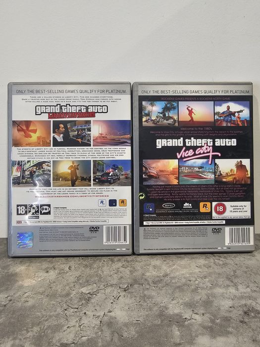 GTA Vice City e GTA Liberty City Stories PS2