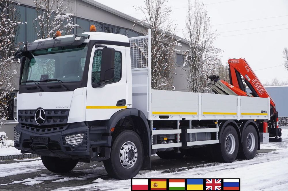 Mercedes-Benz Arocs 2633 burtowy / HDS FASSI F155A.0.23 / PILOT / 230 tys. km  _224158