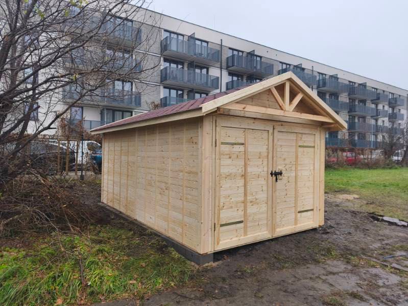 Garaż Drewniany Szkieletowy 3x5