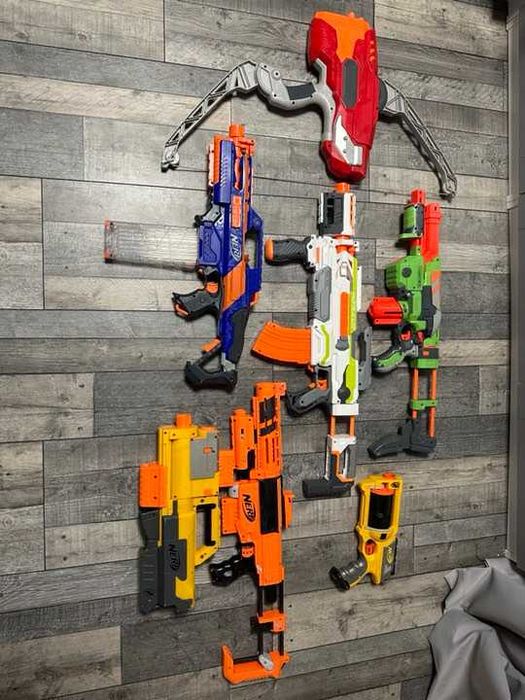 Zabawki nerf + strzałki gratis