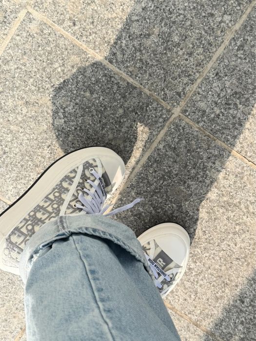 Stylowe jasne sneakersy dior 38/39
