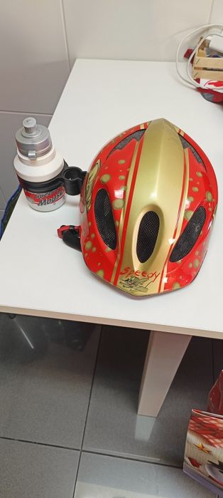 Capacete e bidon Speed Mouse