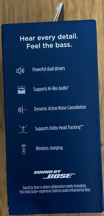 Auriculares Motorola Moto Buds+ (sound by Bose)-novos, 3 anos garantia