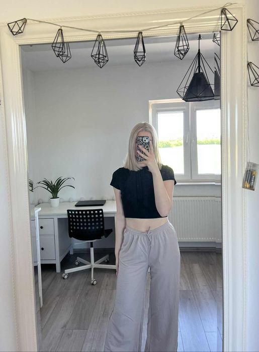 Bezowe damskie spodnie