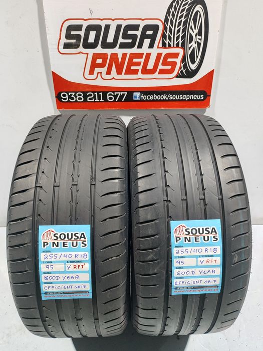 2 pneus semi novos 255-40R18 RFT Good year - Oferta dos Portes