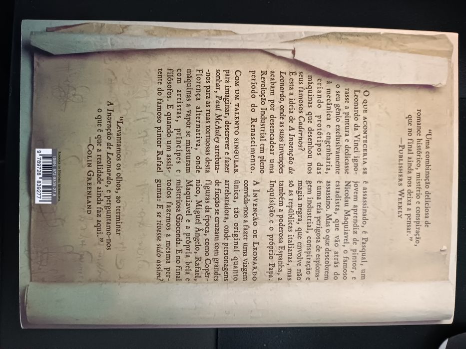 A Invenção de Leonardo (Paul J. McAuley)