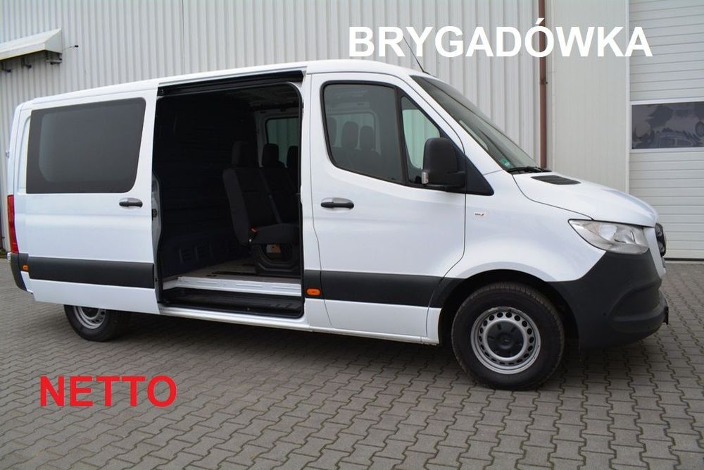 Mercedes-Benz Sprinter 315 CDI BRYGADÓWKA 907/910  STAN IDEALNY fabryczna brygadówka średni niski
