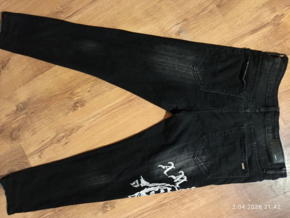 Amiri oryginalne slim stretch jeans męskie w stanie idealnym