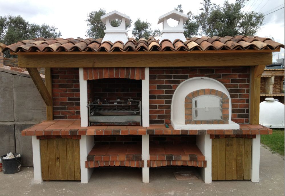 Churrasqueiras  rústica  com forno