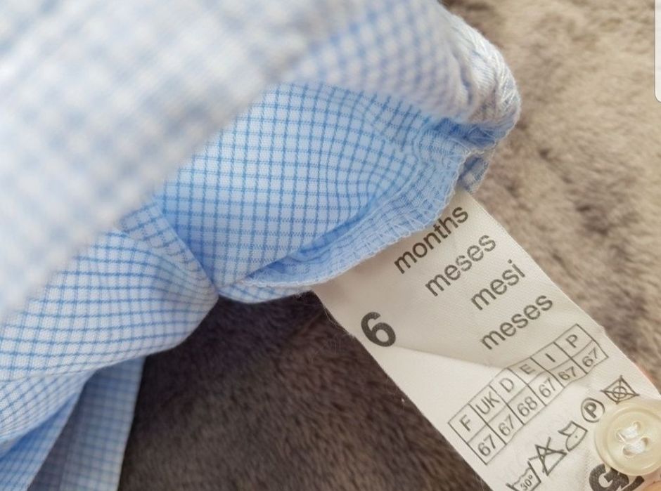 Koszula chłopięca 74 niemowlęca chrzest