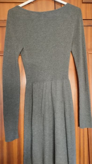 Vestido malha cinza