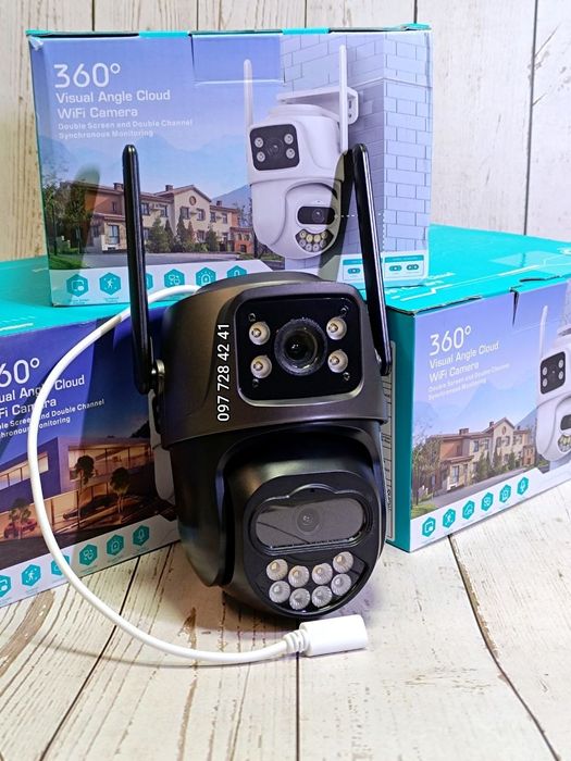 Подвійна камера ICSEE відеоспостереження wifi