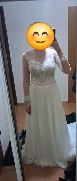 Suknia ślubna boho, rustykalna