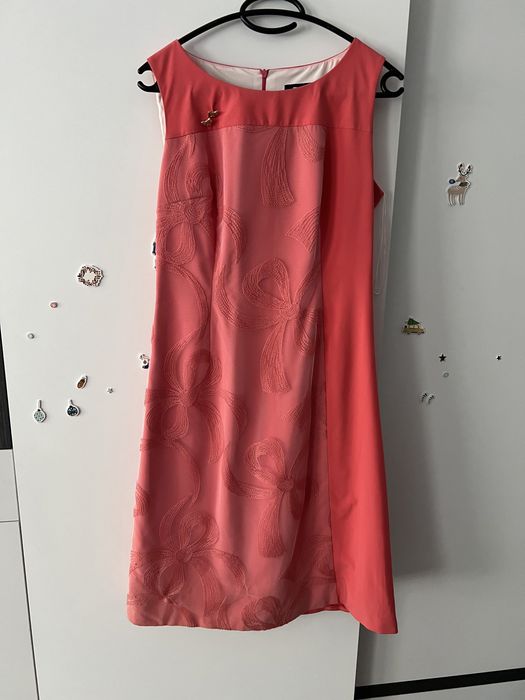 Komplet sukienka + plaszcz Ryłko r.38