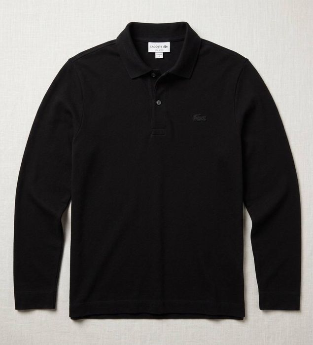 Лонгслив / Лонг-поло Lacoste Regular Fit (Black / Dark Slate)
