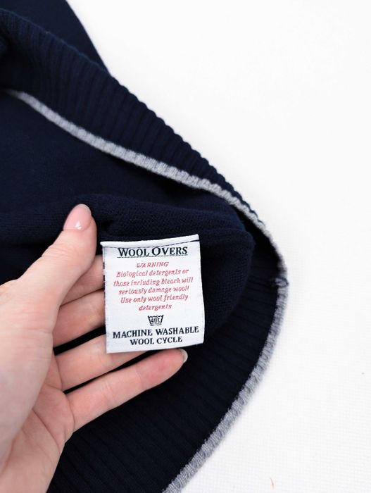WoolOvers granatowy sweter 100% wełna L