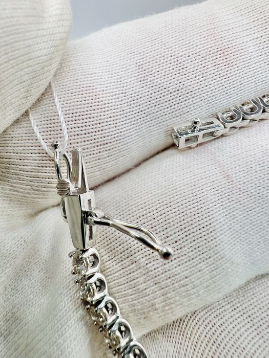 Золотий браслет з діамантами 3.15 карат. Виробництво Сова. Бриллианты.