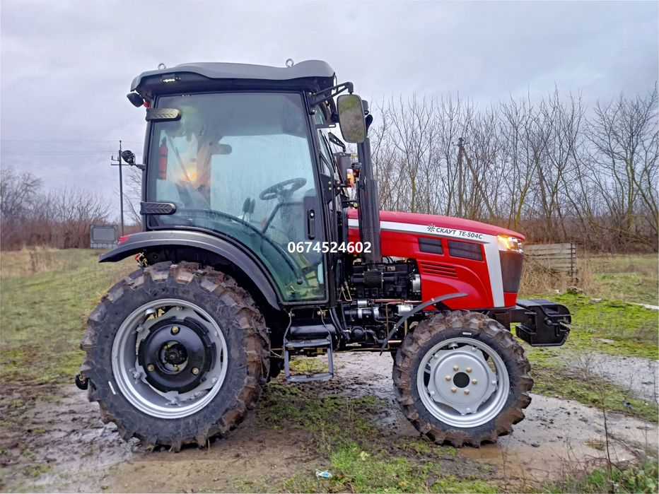 Трактор СКАУТ ТЕ-504СR реверсом, монітор із камерами 360, євронавіска доставка безкоштовна гарантія сервіс є кредитування надаемо відео огляд техніки