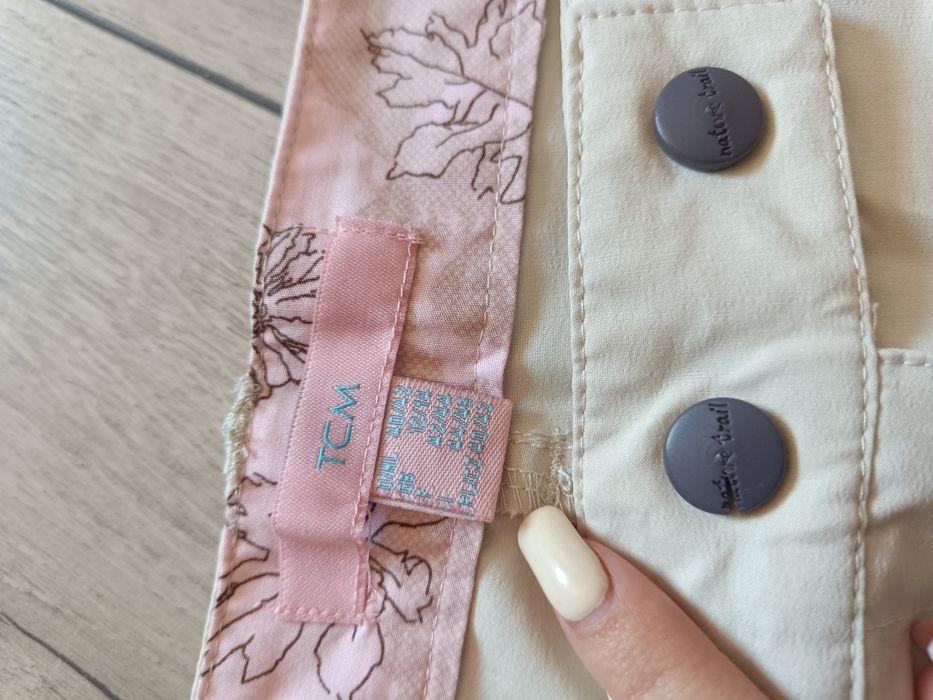 Spodnie spodenki L xl beżowe jasne