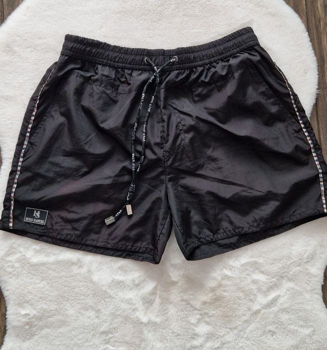 Czarne spodenki kąpielowe, szorty kąpielówki Hugo Samuel eur M