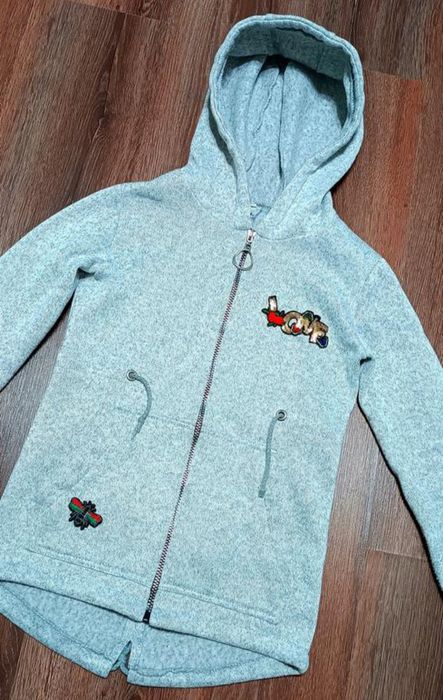 Стильная теплая удлинённая кофта ,пайта,туника на змейке с капюшоном и