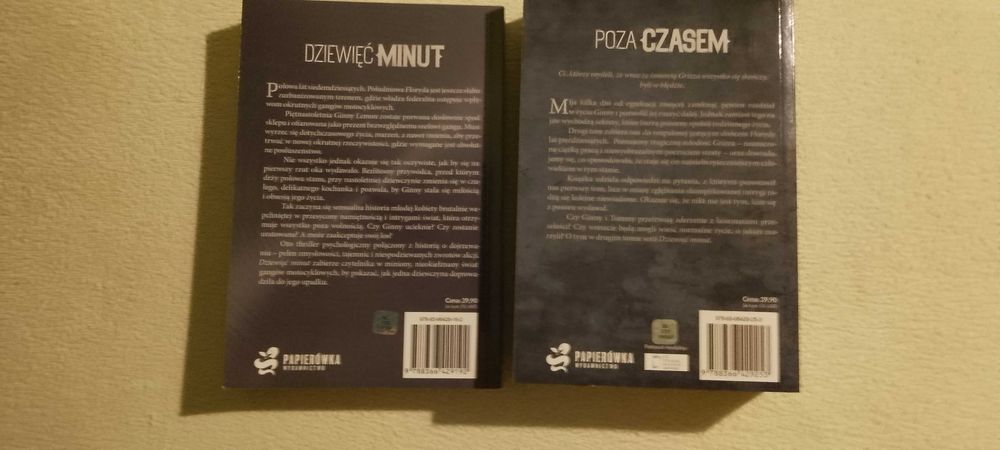 Dziewięć minut + Poza czasem- Beth Flynn- zestaw 2 książek.