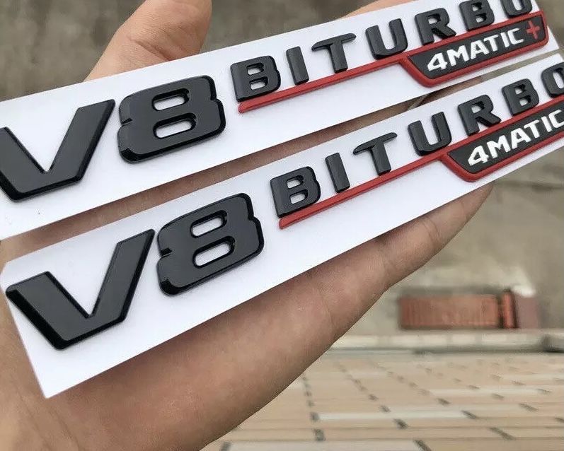 наклейки на крылья Мерседес Mercedes AMG Biturbo v8 biturbo 4matic