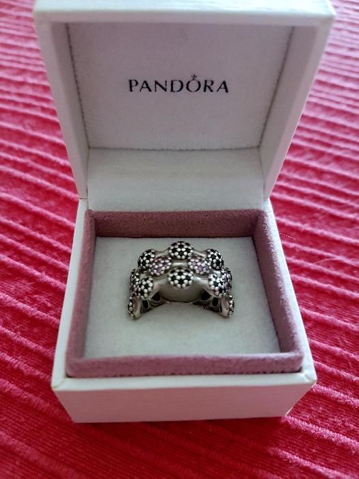 Três anéis de prata da Pandora Originais