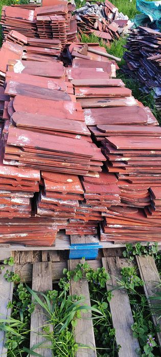 Dachówka karpiówka - oczyszczona z demontażu