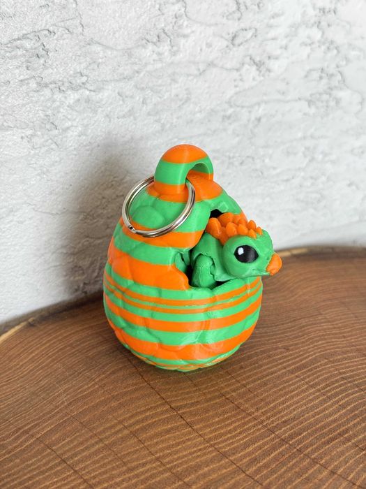 Mini Dinozaur w Jajku – przegubowy, ruchoma figurka, niespodzianka