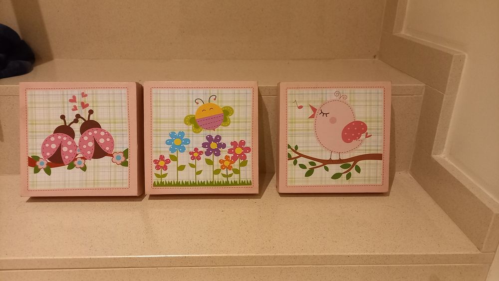 3 x quadros crianças