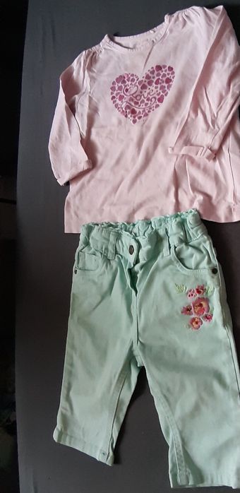 Zestawy ubrań dziewczęcych 86 cm