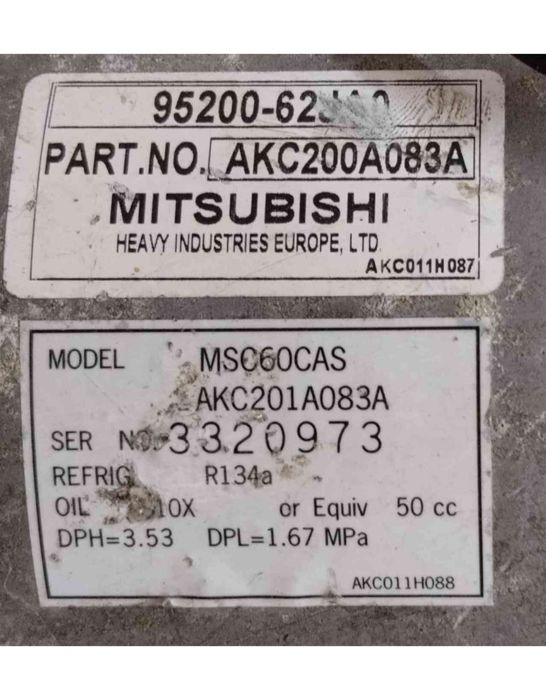 Compressor Ar Condicionado AKC200A083A - SUZUKI SWIFT
